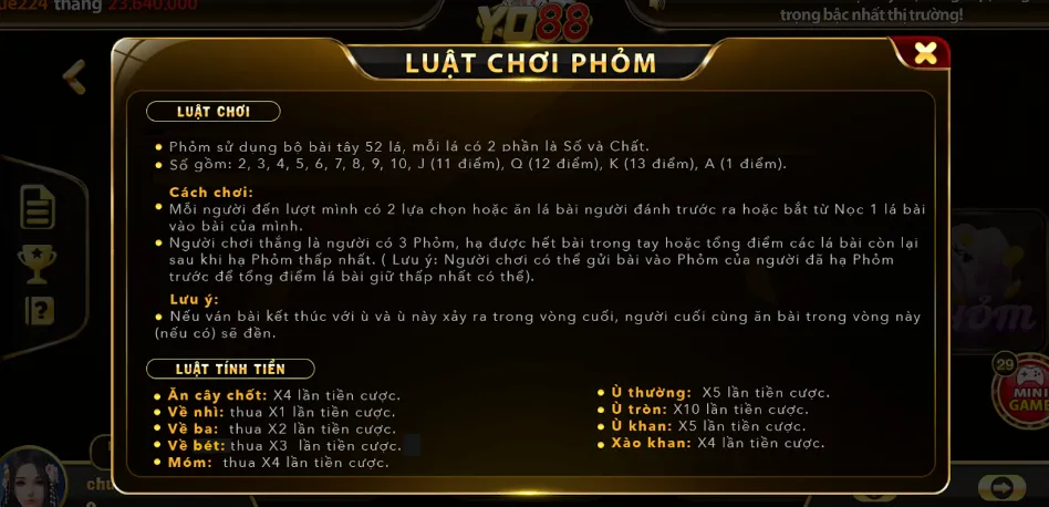 Luật chơi Phỏm cụ thể cho quý hội viên mới lấn sân cổng game